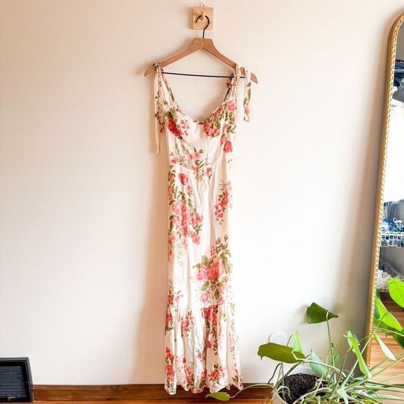 Reformation Jasen Floral Maxi Dress Size 4 - Picture 4 of 8